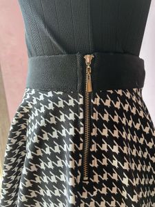 Houndstooth Mini Skirt