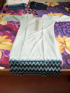 Stylish Teal Salwar Kameez Set
