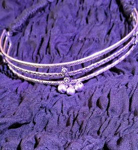 elegant silver trending 3 line handcrafted hasuli