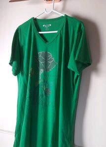 Fluroscent Green Active Sports Brand T shirt