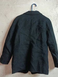 Chic Black Blazer Style Winter Shrug