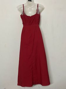 Pintresty Red Wrap Maxi Dress