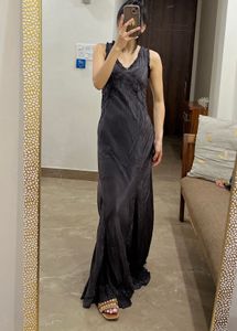 ZARA EMBROIDERED LONG MAXI DRESS