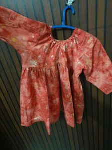 Cute Red Print women Top