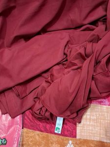 Elegant Maroon Cowl Neck Maxi Dress