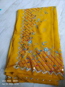 Heavy Party Wear Saree Used Only Once
