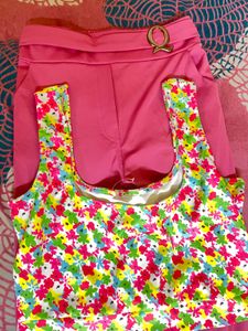 Floral Tank &amp; Pink Pants Set