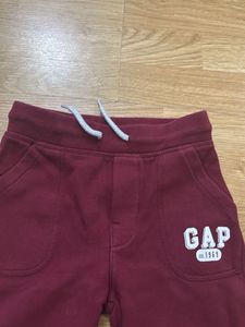 GAP Burgundy Fleece lined Jogger Pants