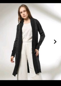 fusion Women Knitted Open-Front Shrug/ sweater