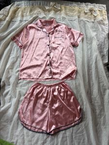 Thailand imported Satin Pajama Set - Pink