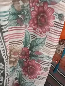 Vintage Floral Print Scarf/Drape