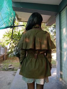Chic Olive Green Jacket