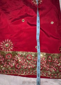 Maroon Embroidered Kurta