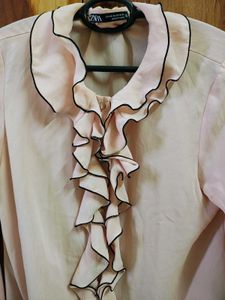 Chic Ruffle Front Blouse