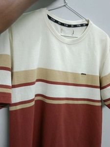 Striped Men's T-Shirt pure cotton new condition.
