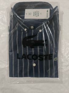 Lacoste Men's Striped Button-Down Shirt