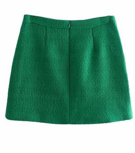 Green Woolen skirt