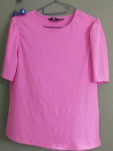 Cute Pink Puff Sleeve Top