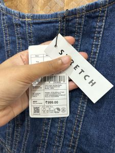 Stylish Denim Corset Top(Brand new)