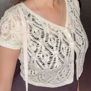 Pinteresty Elegant Crochet Knit top