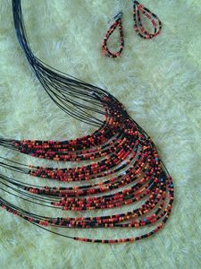 Unique Beaded Statement Necklace