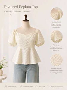 Elegant Textured White Blouse