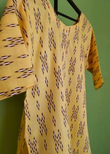 Ikkat Cotton Kurti New With Tag