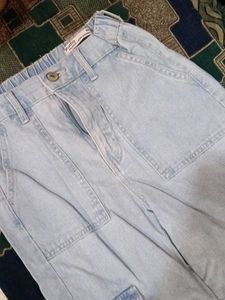 Zudio Light Wash Loose Straight Jeans