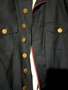 Vintage Style Navy Military Jacket