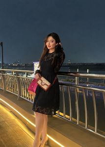 Elegant Black Lace Dress