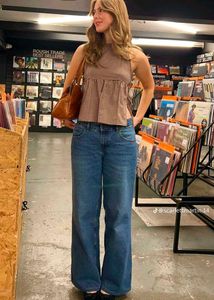 Street Style Blue Straight Fit Denim Jeans