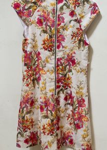ASOS Floral Cap Sleeve Mini Dress