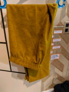 Elegant Mustard Embroidered Kurta Set Woolen
