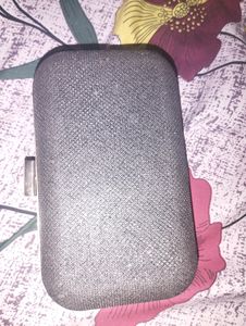 Shimmery Black Party Wear Clutch