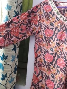 Pink Floral Kurti