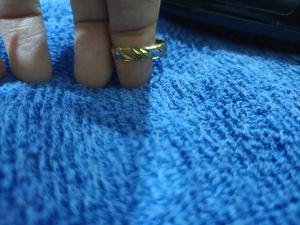 Combo Rings...One Gram Gold Ring And One Gold Metal Ring