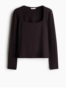 new essential brown top h&amp;m🐌🐻