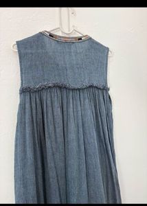 Boho Blue Embroidered shrug