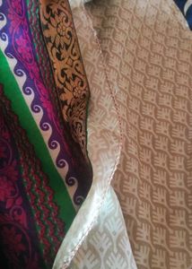 Vibrant Patterned Silk Saree