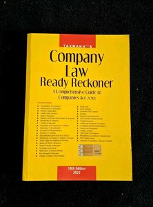 ⚖️ * Company Law : Ready Reckoner