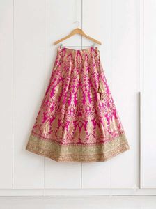Vibrant Pink Brocade Lehenga Choli