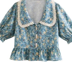 Floral Print Button-Up Mini Dress