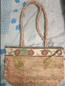 Vintage Brocade Tote Bag