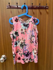 Pink Floral "Let's Rock This Day With Love" Top