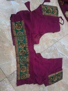 Embellished Magenta Saree