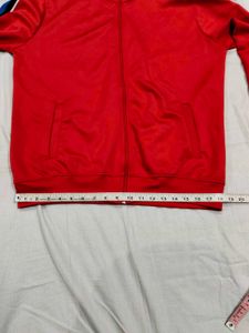 Bright Red Track Jacket