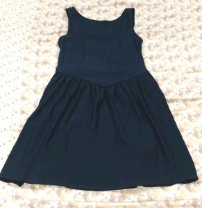 Classic Navy Blue Sleeveless Dress