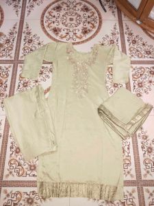 Beigh colour stone Elegant Kurta Set