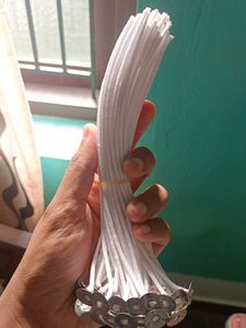 Candle Wicks with Metal Tabs