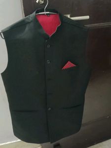 Men's Black Waistcoat